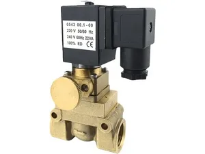 Válvula solenoide electromagnética manual de alta presión
