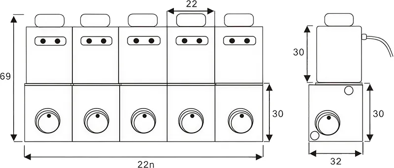 Válvula solenoide de 2/2 vías de hierro fundido, Serie 2VM