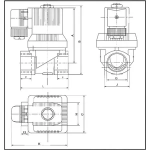Válvula solenoide de latón de 2/2 vías, Serie SY223
