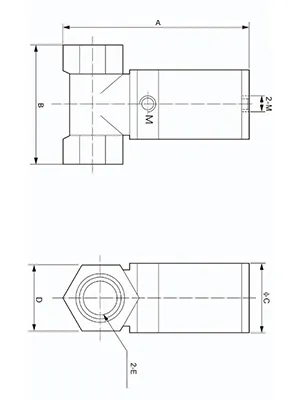 Válvula neumática de 2/2 vías de acero inoxidable, Serie S22HD