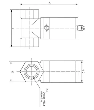 Válvula neumática de latón de 2/2 vías, Serie Q22HD